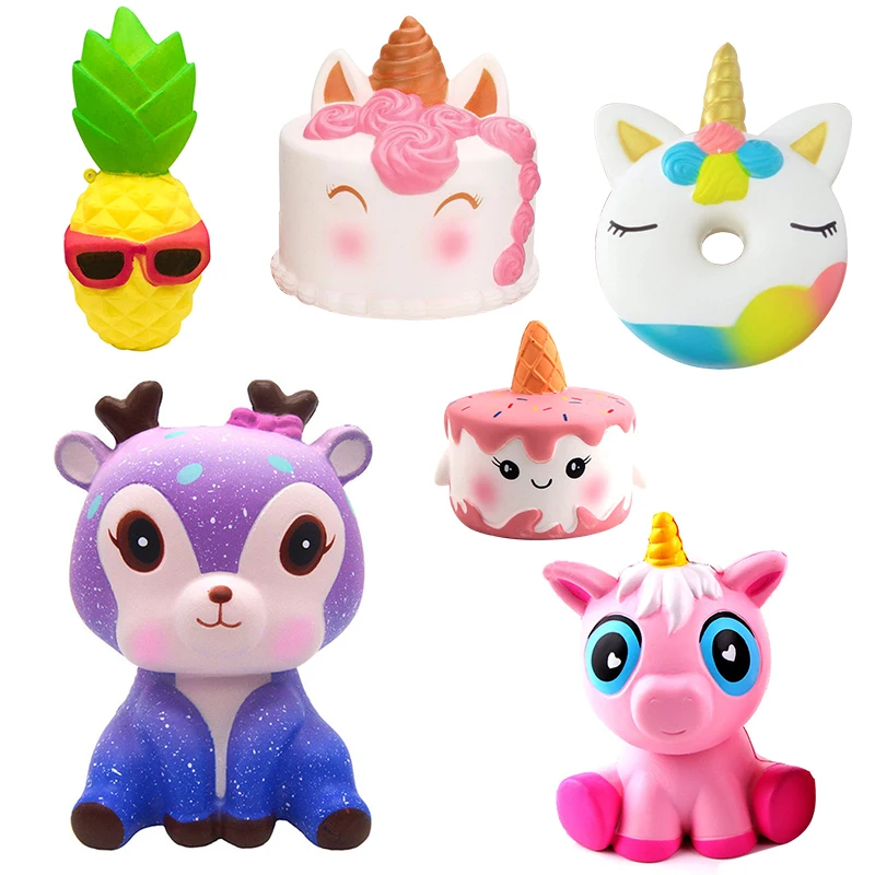 

2019 Cute Soft Squishy Cartoon Toy Scented Slow Rising Exquisite Kid Soft Decompression Fun Toys Relax gift ornament