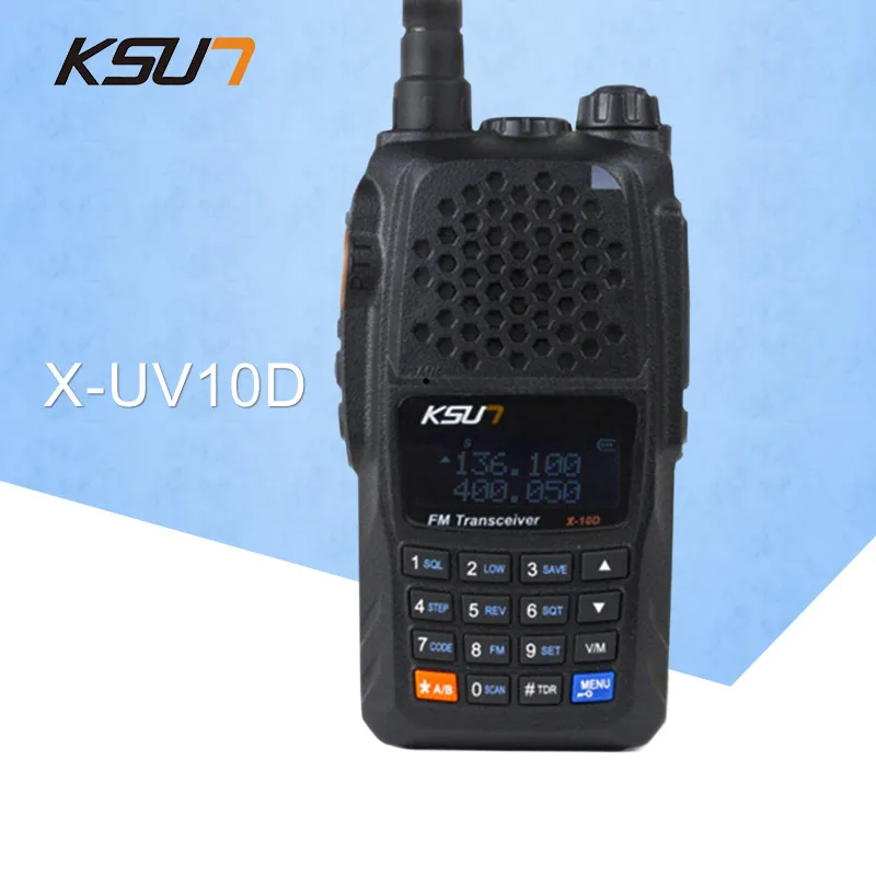 KSUN X-UV10D иди и болтай Walkie Talkie “иди и резервный аккумулятор от карикатор УКВ портативной рации двухстороннее Ham радио трансивер двухдиапазонный ручной иди и болтай Walkie Talkie двухстороннее радио коммуникатор