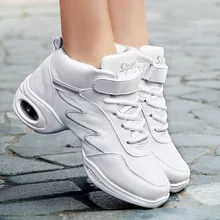 Брендовые высококачественные женские белые черные кроссовки; Современная обувь; Zapatos Danza; женская обувь для танцев на платформе; спортивная обувь для бальных танцев