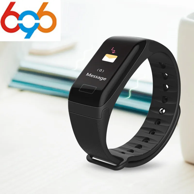 696 Smart Wristband IPS Colorful Touch Screen Fitness Tracker BT 4.0 Band / Watchband Heart Rate Blood Bracelet PKS2 | Электроника