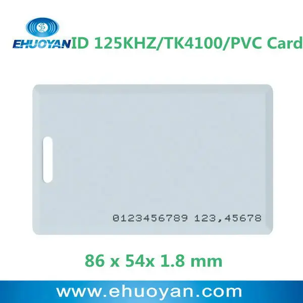 

50 Pcs/lot 125Khz RFID Proximity TK4100 EM4100 ID Cards (THICK 1.8MM)