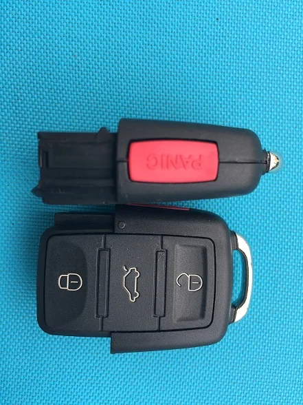 ZABEUDEIR для Фольксваген транспортер поло Golf Passat 2/3/4 кнопки дистанционного ключа чехол без логотипа в виде ракушки - Количество кнопок: 3 add 1 button