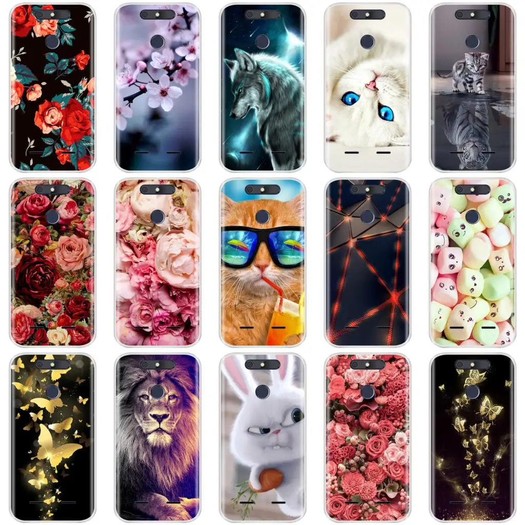 Phone Case For Zte Blade V8 Mini 5.0 Inch Soft Silicone TPU Cute Cartoon Painted Funda Cover |