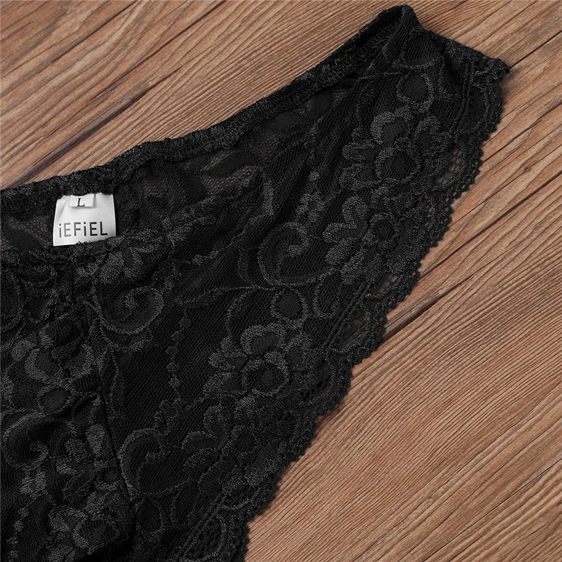 hosiery socks Sissy Lace Floral Sexy Panties Mens Briefs Gay Underwear Bulge Pouch Underpants Low Rise Briefs Sissy Lingerie for Man Nightwear c strings underwear