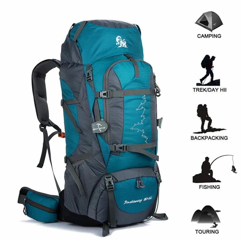 Qisc-Bag Hiking Backpack,Waterproof Daypack Outdoor Sport Travel Climbing Camping Cycling Camping Knapsack