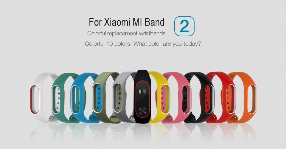 Сменный ремешок для Xiaomi mi Band 2 mi Band 2 силиконовые браслеты для Xiao mi Band 2 умный браслет 15 цветов для Xio mi Band 2