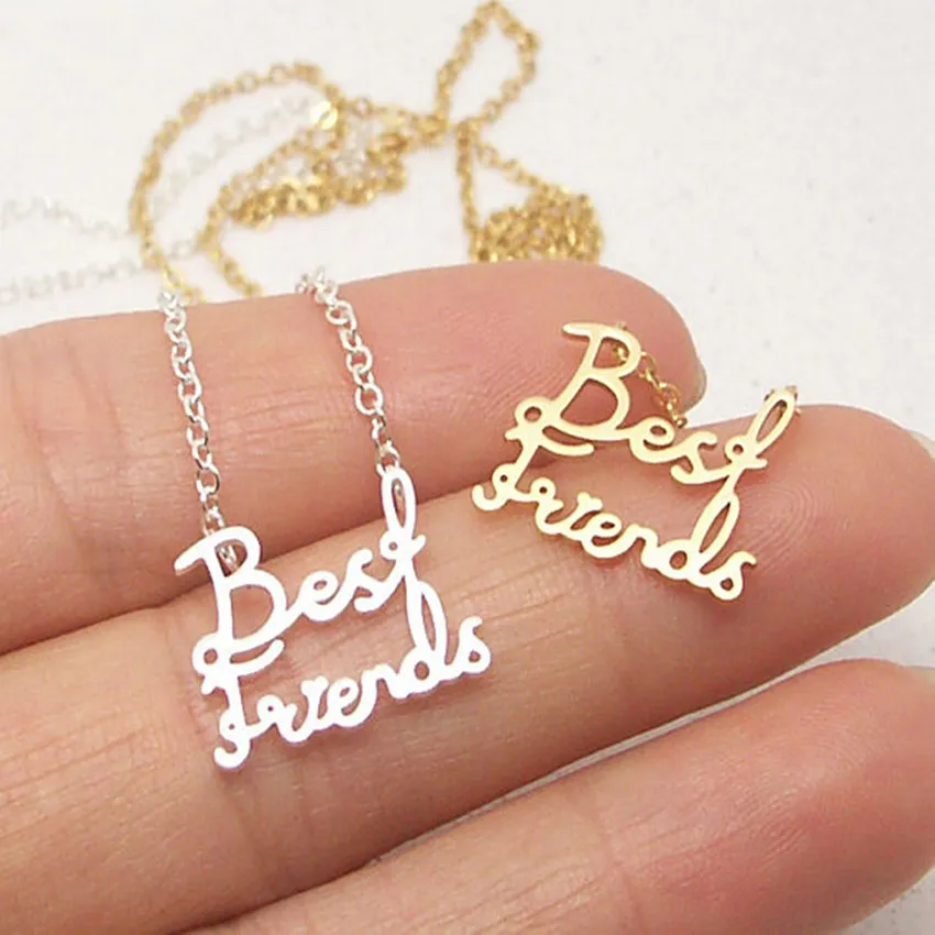 Stainless Steel Dainty Best Friends Necklaces & Pendants