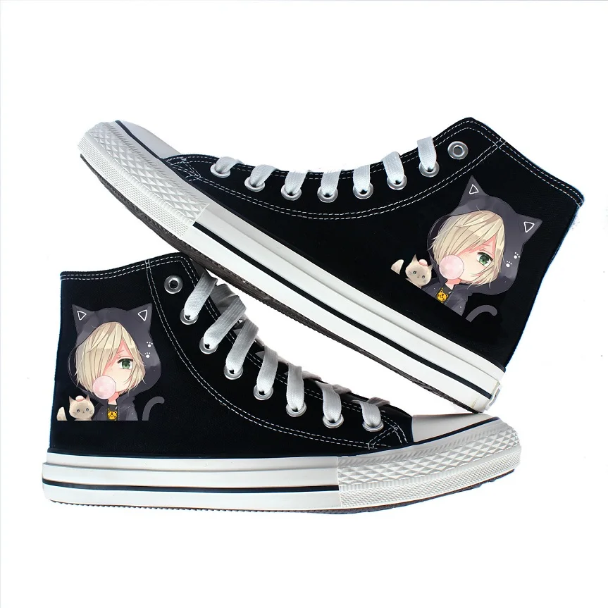 High-Q Unisex Anime YURI!!! on ICE YURI Katsuki Victor Nikiforov Yuri Plisetsky Casual Canvas Shoes plimsolls rope soled shoes High-Q Unisex Anime YURI!!! on ICE YURI Katsuki Victor Nikiforov Yuri Plisetsky Casual Canvas Shoes plimsolls rope soled shoes