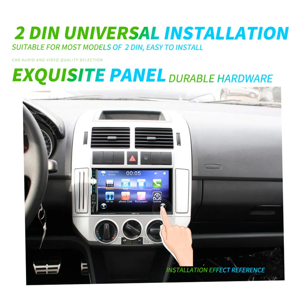 AIYIMA 7 &quot2 Din Universal MP5 плеер HD цифровой Дисплей Bluetooth мультимедийный видеоплеер USB AUX