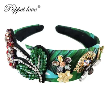 

Baroque Gold Cherry Crown Wedding Prom Tiara Headband Pearls Bridal Hair Piece Accessories Bridal Hairband