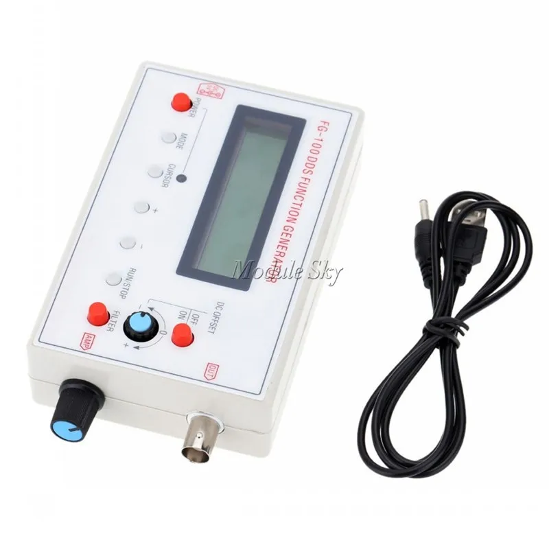 

1HZ-500KHz DDS Function Signal Generator Sine + Square + Triangle + Sawtooth Waveform Frequency