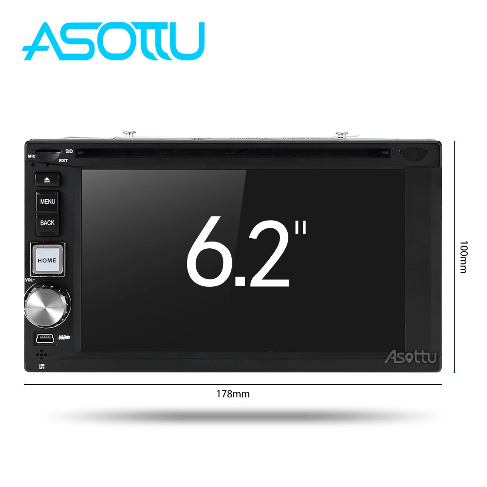 Asottu TDD6270 2G android 7.1.2 автомобильный dvd gps Навигатор Радио Видео плеер стерео Универсальный 2 din радио Автомобильный мультимедийный плеер gps