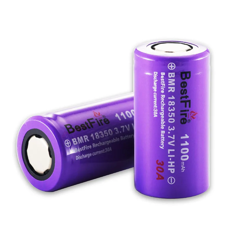 18350 батарея 1100mAh 30A 3 7 V литий ионная аккумуляторная для Kamry K1000 E Pipe фонарик