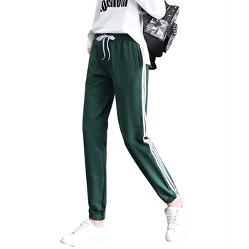 

Sports Pants Female 2019 New Spring and Autumn Women Casual Trousers Summer Korean Version Loose Students Slim Wild Pants ON426