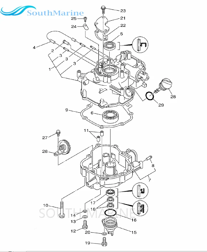 68d-11351-a0 цилиндра прокладка для yamaha 4-ход F4 лодка, подвесной Двигатели Бесплатная доставка