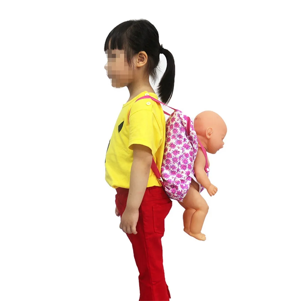 Детский рюкзак и Сумка-переноска для кукол, спальный мешок для 18 дюймов, аксессуары для девочек, рюкзак, одежда, игрушка