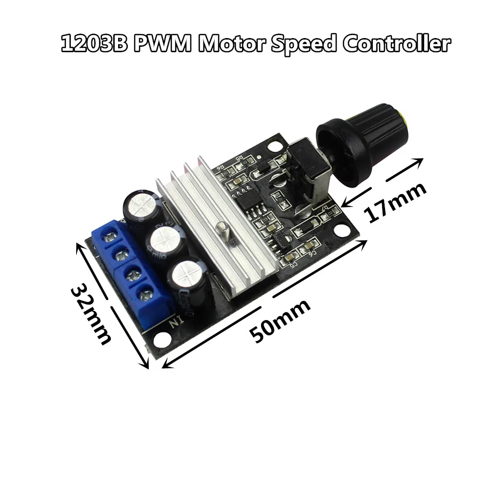 

1203B PWM DC 6V 12V 24V 28V 3A Motor Speed Control New Switch Controller