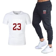 Men Summer Two Pieces Sets T Shirts+pants Suit Men cotton Tops Tees Fashion Jordan 23 Tshirt High Quality Sportswears 2 Sets Men Summer Two Pieces Sets T Shirts+pants Suit Men cotton Tops Tees Fashion Jordan 23 Tshirt High Quality Sportswears 2 Sets