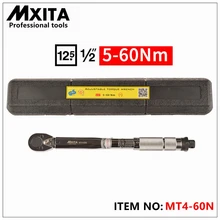 MXITA 1/2 ''привод 5-60 нм динамометрический ключ, чехол, ножной фунт привод, регулируемый ручной гаечный ключ, Трещоточный ключ, инструмент