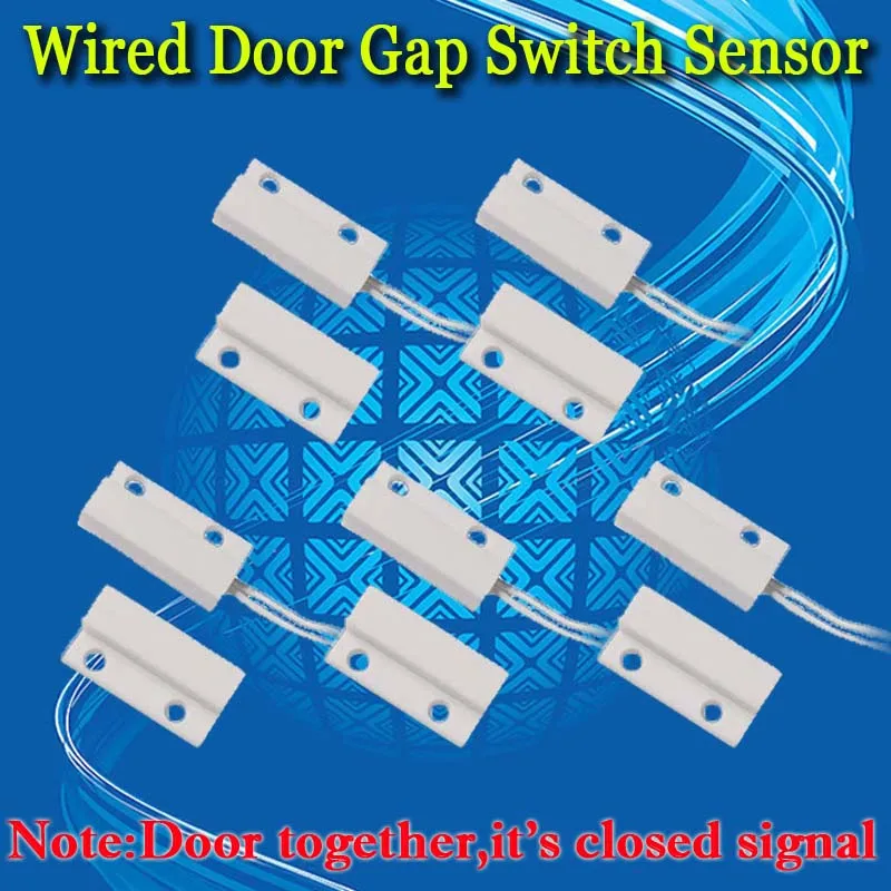 MOOL 5 шт. Mc-38 проводной датчик окна двери магнитный переключатель для системы сигнализации дома, когда датчик вместе, нормально закрытый Nc