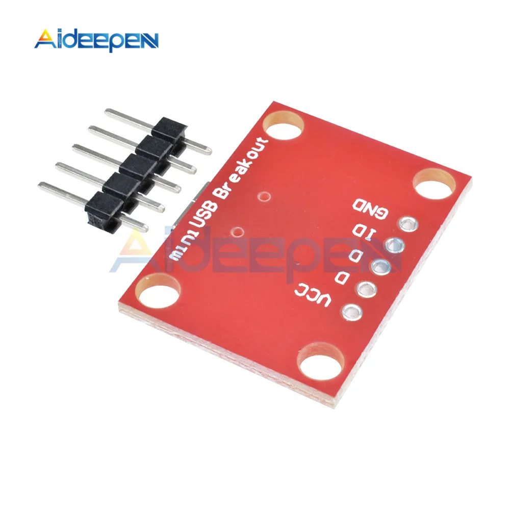 5PIN Mini Usb разъем коммутационная плата адаптер пластина модуль расширения