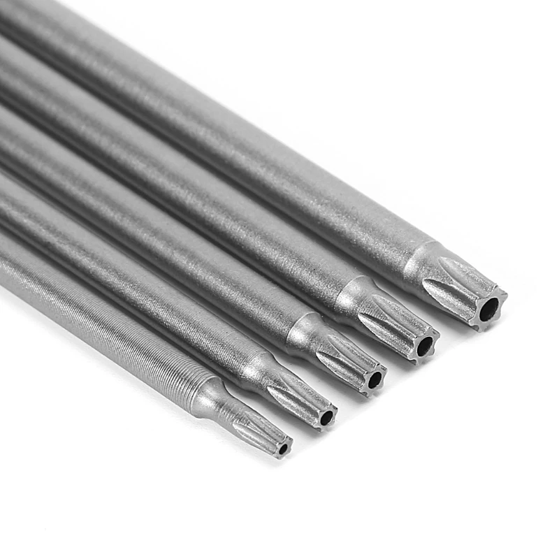 5 шт./компл. 150 мм T10-T30 длинный Магнитный Torx электрическая дрель-отвертка Набор бит