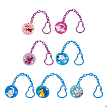 

Kids Baby Cute Chain Soothers Clip Holder Feeding Product Animal Cartoon Pacifier Anti Lost Infant Pacifier