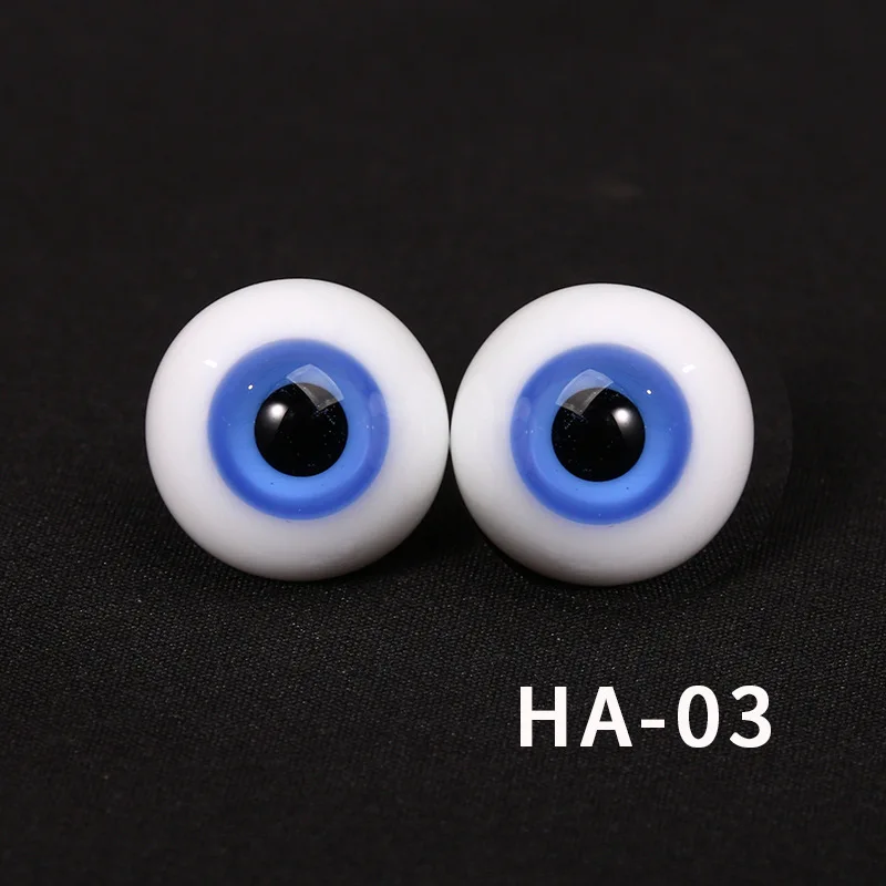 1 пара DIY акрил 18 мм BJD глаза для 60 см шарнирная кукла 1/3 кукла аксессуары для глаз Глазные яблоки для куклы игрушки для девочек Подарки - Цвет: Синий