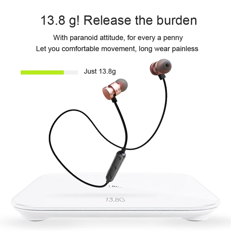 AWEI T11 Bluetooth Earphone Wireless Headphones For Phone Cordless Headset With Magnetic Earpiece Earbuds Auriculares Casque