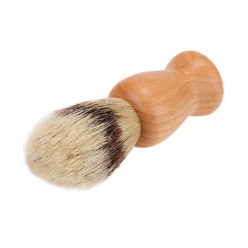 

Men's Shaving Brush Wood Handle For Barber Tool Male's Wet Shaving Facial Cleaning Hair Shaving ToolHK60