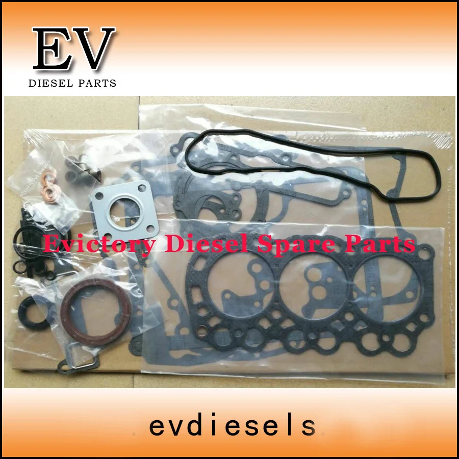 Baratos Para Mitsubhshi motor L3E la cabeza de cilindro kit de junta + conjunto de anillo de pistón