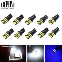 Buy 10x T10 W5W Car LED 194 168 10-7020 SMD Wedge Replacement Reverse Instrument Panel Lamp White Blue Bulbs For Clearance Lights Free Shipping