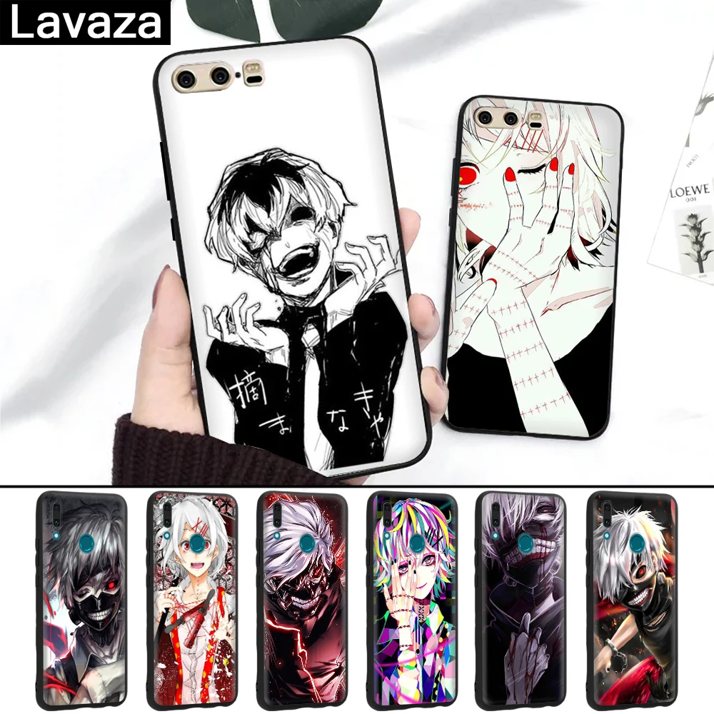 

Lavaza Japanese anime Tokyo Ghoul Silicone Case for Huawei P8 Lite 2015 2017 P9 2016 Mini P10 P20 Pro P Smart 2019