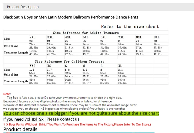 New Arrival Discount On Sale Black Satin Boys or Men Latin Modern Ballroom Performance Dance Pants -