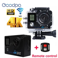 Оригинальная Экшн-камера Goodpa F60/F60R 2,4G с дистанционным управлением ultra HD 4K 12mp экшн-видеокамера Водонепроницаемая Спортивная камера