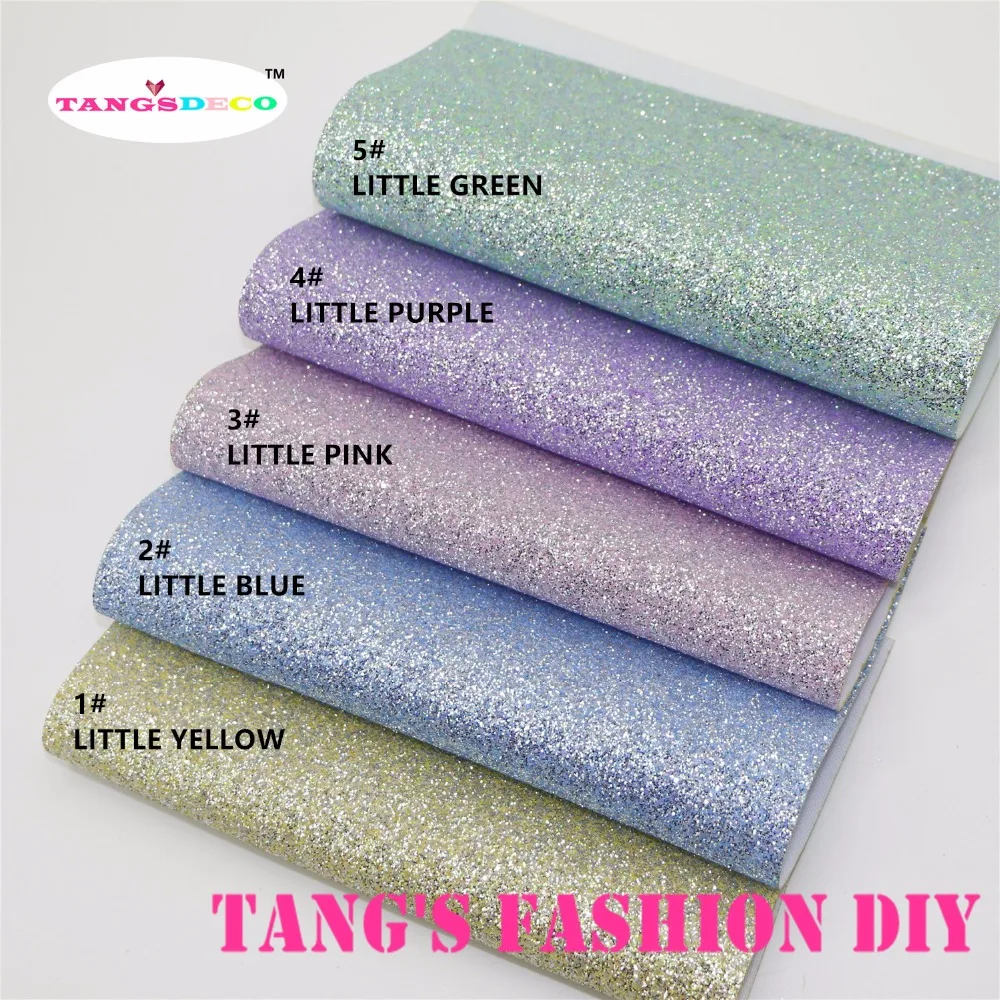 

5pcs--20x22cm baby color GLITTER LEATHER/Synthetic leather can choose color