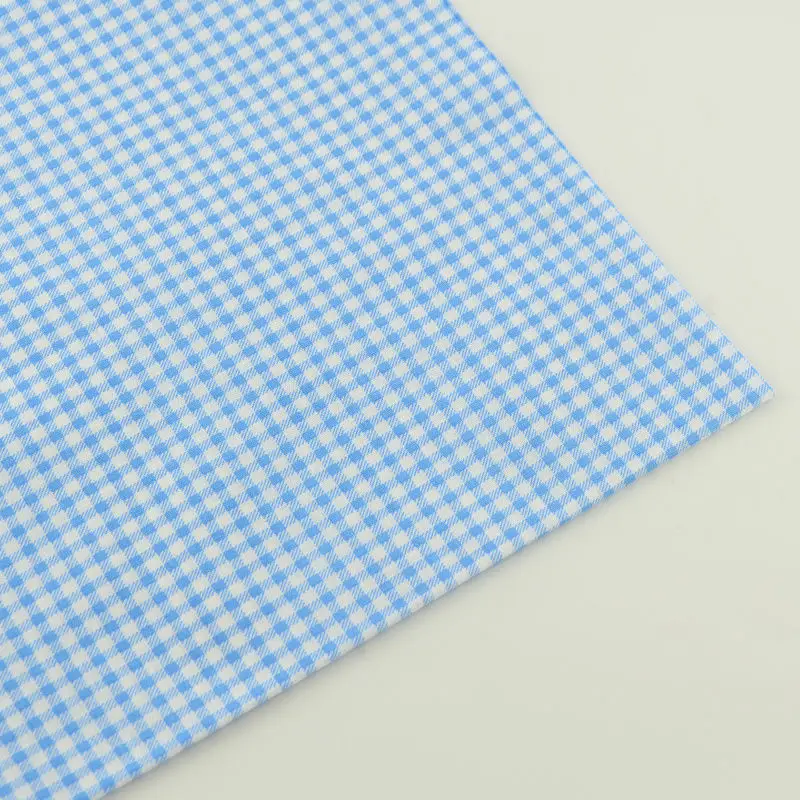 

2016 New Arrivals Slight Blue and White Check Design Fat Quarter for Beginner's Practice Cotton Fabric Home Textile Sewing Cloth