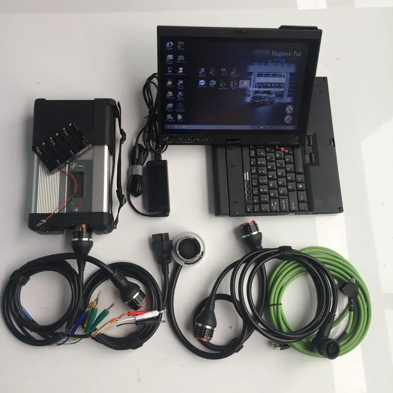 X200T C5 360GB SSD Новинка MB STAR C5 с программным обеспечением,12 V ssd автомобильный диагностический инструмент для ноутбука X200T сканер SD Подключение 5 с функцией Wi-Fi для автомобиля/грузовика - Цвет: X200T C5 360GB SSD