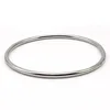 Stainless Steel Jewelry Bangle Casual Simple Silver Color Circle Bracelet For Women Drop Shipping 3