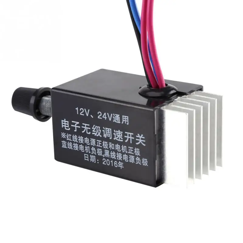 DC 12V//24V Universal Motor Speed Controller Switch for Car Truck Fan Heater Control