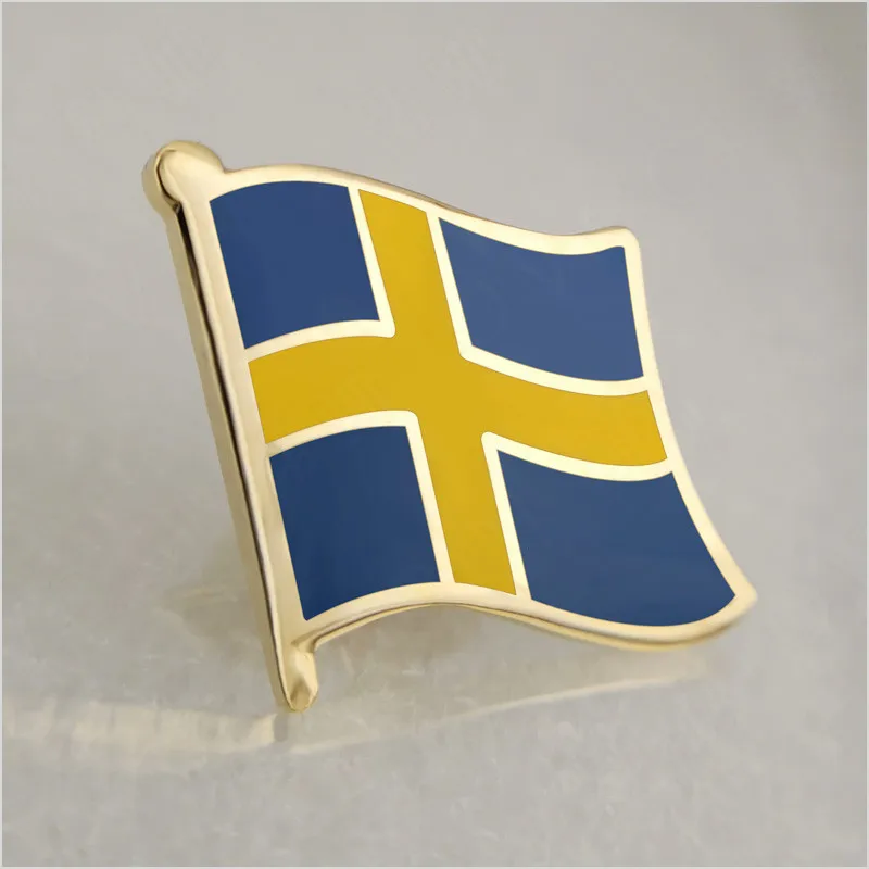 

Soft Enamel Sweden Flag Lapel Pins