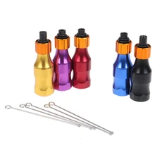 Инструменты для татуировки, 5 цветов, Регулируемый алюминиевый картридж для татуировки, ручка, трубки, игла для тату-пистолета, машина для микроблейдинга