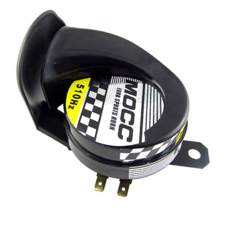 

12V 135DB Black Car Horn 10 x 10 x 6cm Snail Waterproof Horn for Almost Vehicle Trucks Car Universal