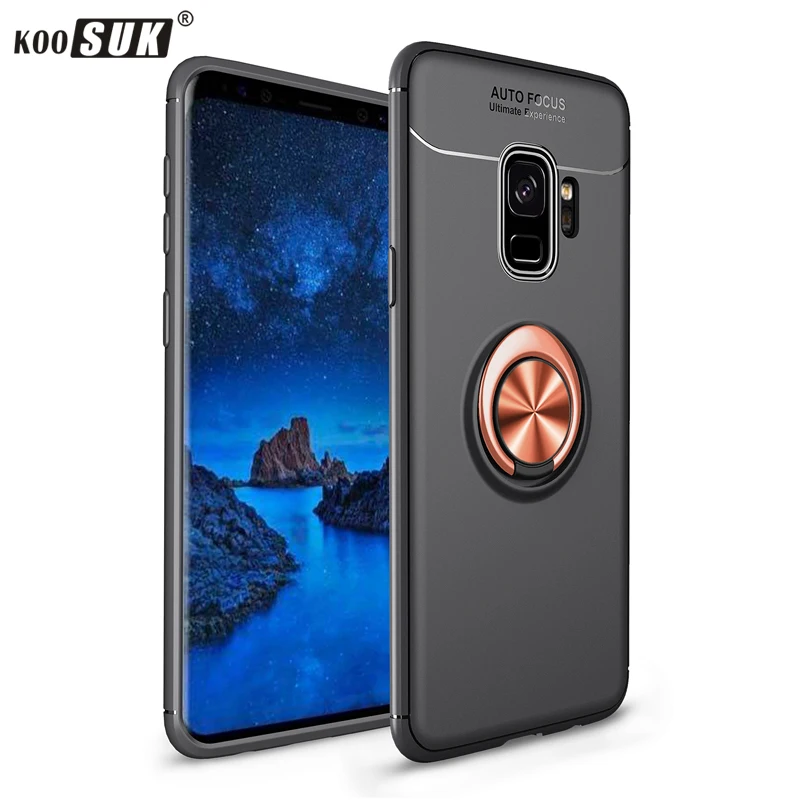 Чехол Koosuk на Автомобильный кронштейн для Samsung Galaxy S8 S9 Plus Note 8 9 мягкий силиконовый
