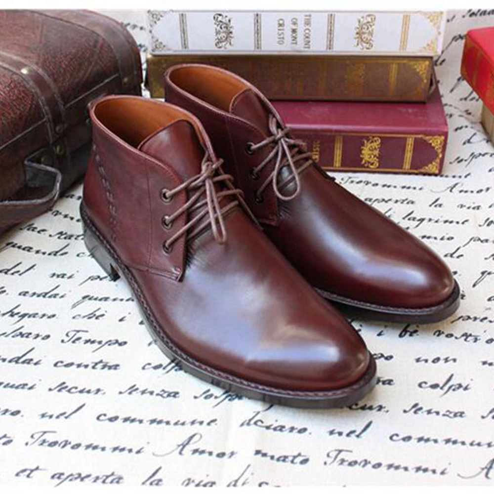 dark brown desert boots mens