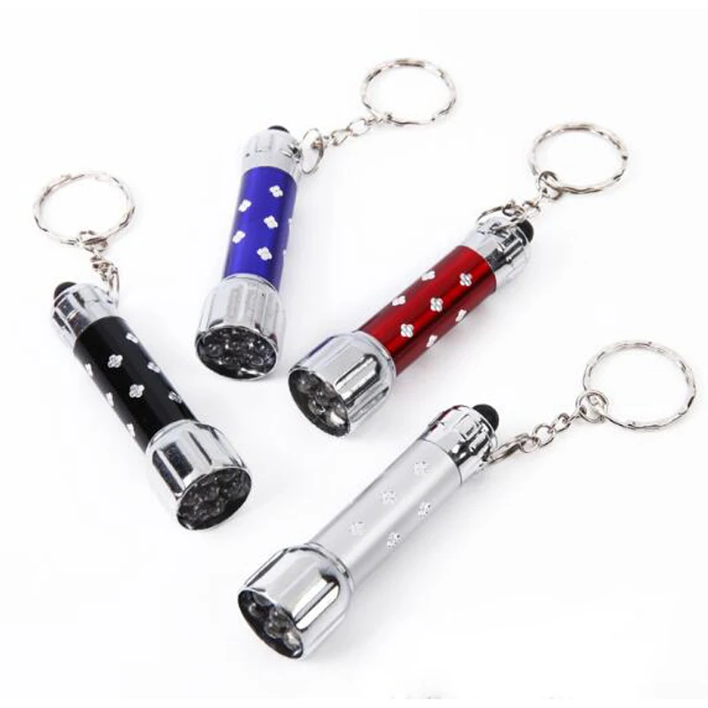 1pc Mini Four colors Single Mode Aluminum Waterproof LED Flashlight
