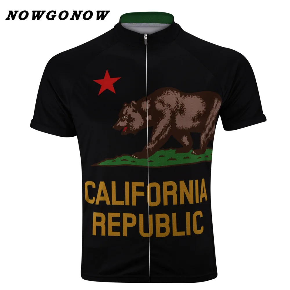 NEW 2017 Road Mountain CALIFORNIA BEAR Classical Team Bicycle Bike Cycling Jersey / Wear Clothing Breathable JIASHUO Customized | Спорт и