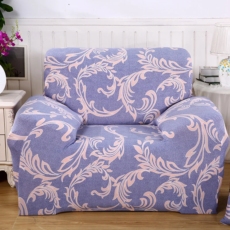 Floral Machine Washable Slip resistant Chaise Sofa Cover Big Elasticity Flexible Couch Cover