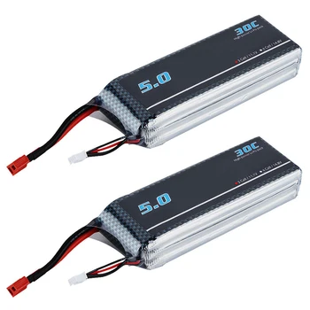

2X 5000mAh 3S 11.1V 30C Li-Po Battery Pack RC Airplane Boat Deans Plug