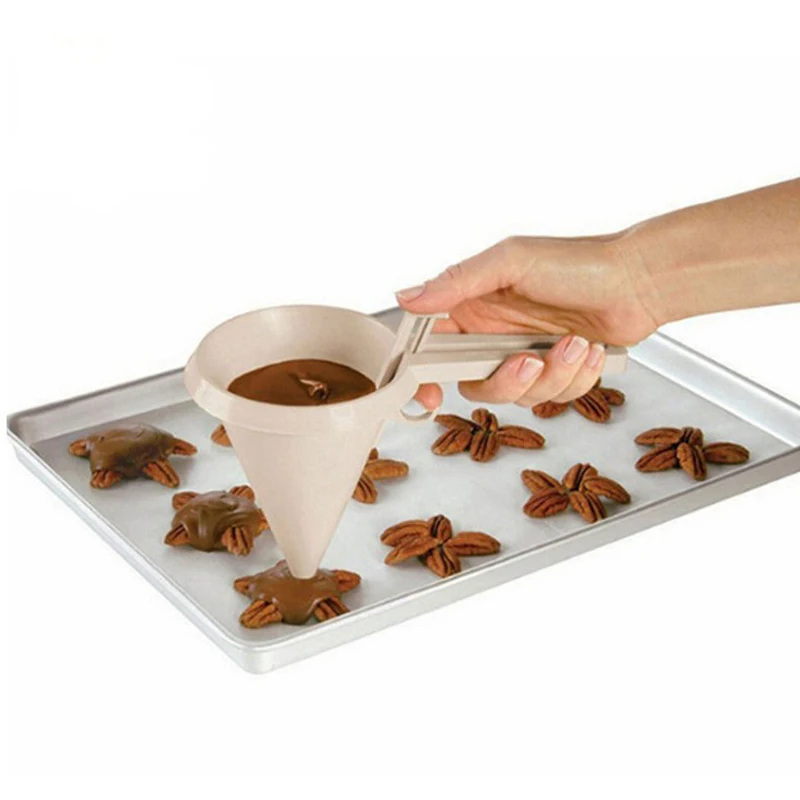 Cream Icing Batter Funnel Hand-held Cup Cake Chocolate Dispenser Baking Tool | Дом и сад